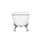 Aqua Eden Clawfoot Bathtubs, 66.94 L, 30.69 W, White/Polished Chrome, Cast Iron VCT7D673122ZB1 - alternate 3